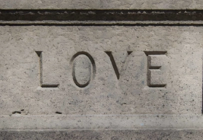 Stone monument detail image with polished surface