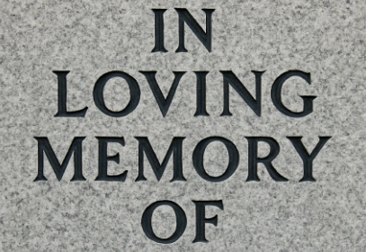 Stone memorial design close-up showcasing texture and engraving