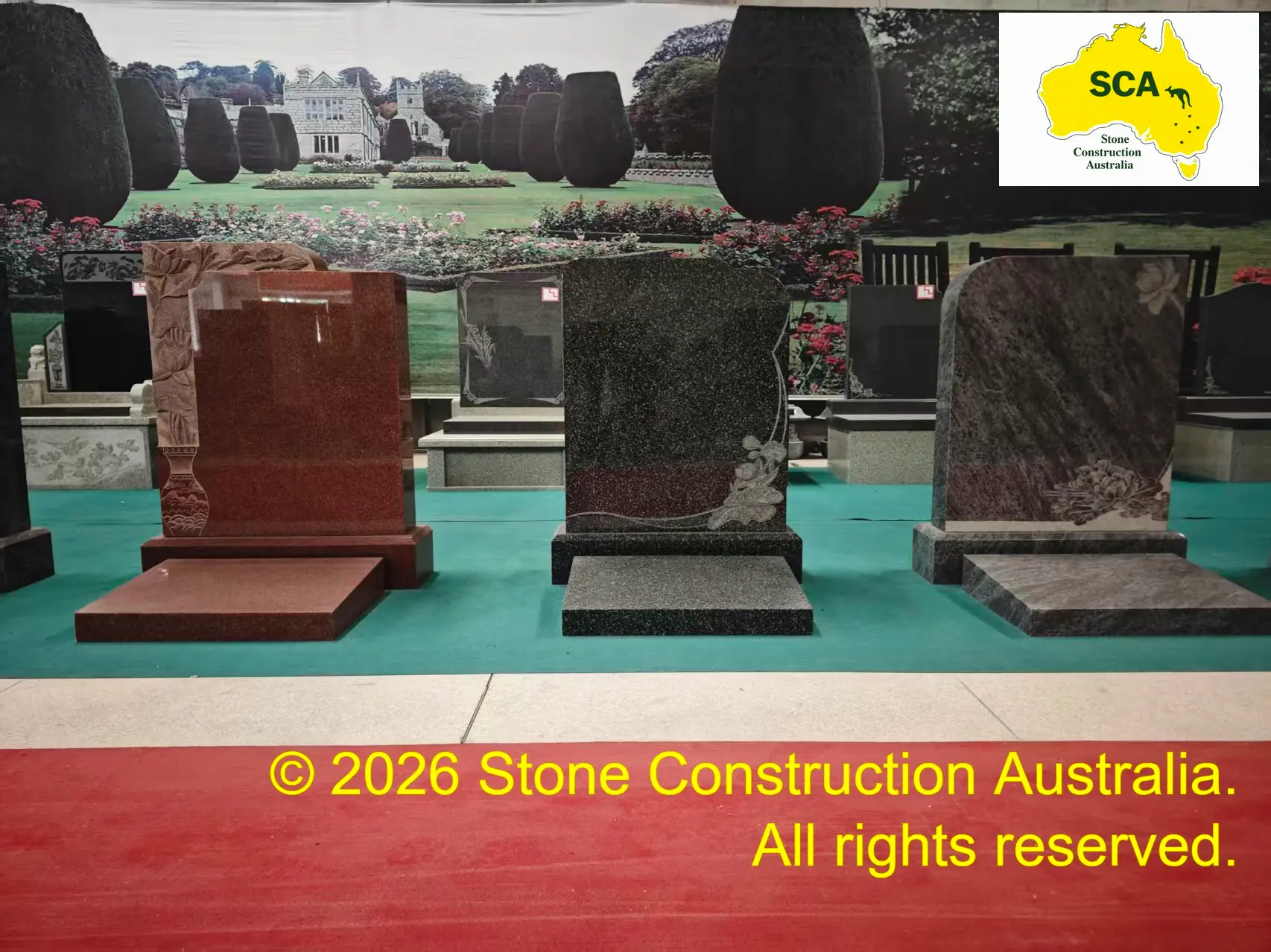 Granite memorial monument with polished finish and etched inscription Granite memorial monument with polished finish and etched inscription