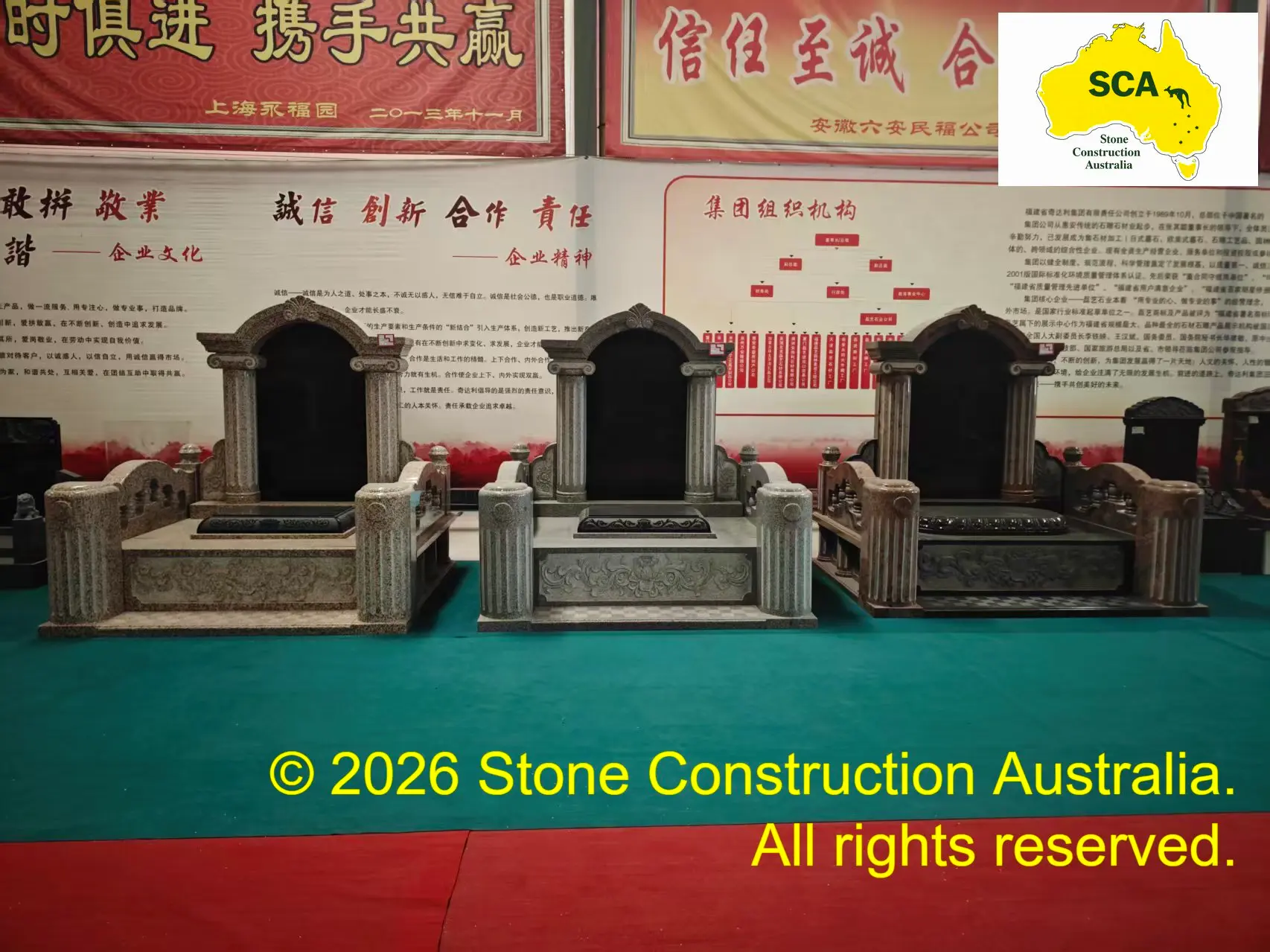 03 Finished granite and marble memorial monument 03 Finished granite and marble memorial monument