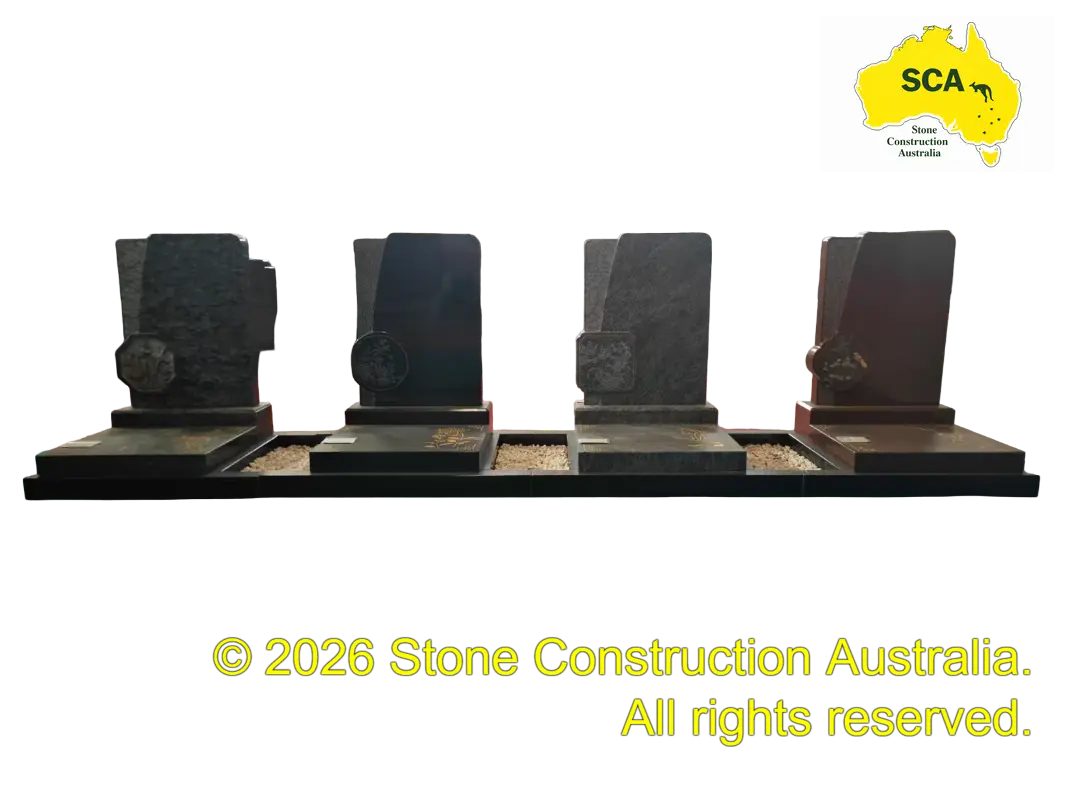 Finished granite and marble memorial monument Finished granite and marble memorial monument