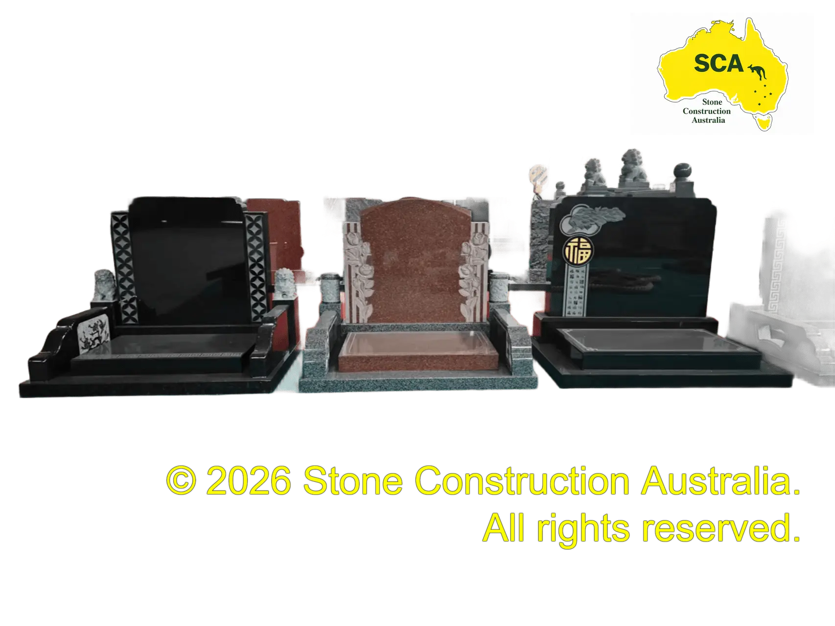 Finished granite samples Finished granite samples